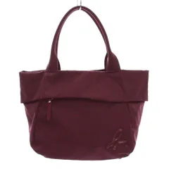 アニエスベー ボヤージュ Agnes b. VOYAGE トートバッグ ハンドバッグ ドット ナイロン 赤紫 レッドパープル /YM ■BM