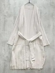 Mila Owen ミラオーウェン 長袖 ベルト付き ロング カーディガン size0/アイボリー  ■◇レディース