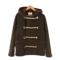 ウィズ WHIZ WZ-AW12-J-16 ダッフルジャケット フェイクスエード ボア フード トグルボタン L ダークブラウン /ES ■GY18のサムネイル