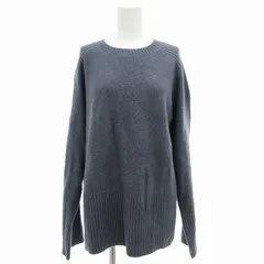 ザラ ZARA ニット セーター プルオーバー クルーネック 長袖 S 青 ブルー /AE