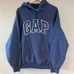 00's GAPギャップ パーカー フーディー プルオーバー ネイビー 紺  メンズ Sサイズ（ 実寸 L〜XL相当 ）
