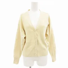 ザラ ZARA カーディガン ニット ビジューボタン 長袖 S アイボリー /GV ■GY39