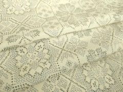 D915 夏着物 紋紗 レース 薄グレー 唐花 正絹 着物 極美品 - メルカリ