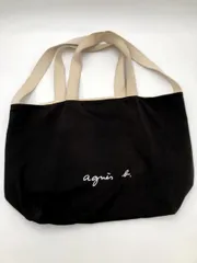 agnes b. アニエスベー OAH22-01 WEB限定 2wayロゴビッグ トート バッグ size表記なし/黒 ■■レディース