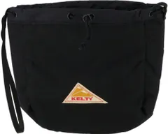 ケルティ KELTY アウトドア リバーシブル キンチャク REVERSIBLE KINCHAKU 巾着 ポーチ ショルダーバッグ バッグ ボア 両面  32592465 BLACK BLACK