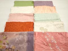 すべて正絹 訳アリ訪問着 着物 まとめ売り 8枚セット 刺繍 古典絵羽