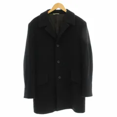ポールスミスコレクション PAUL SMITH COLLECTION ウール ステンカラーコート ロング L 黒 ブラック PCMV35900 /☆G