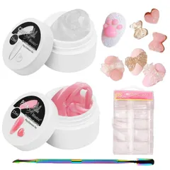 【送料無料】イル ポリジェルネイル UV/LEDライト対応 初心者用 粘土ジェル グミジェル クリアジェル パーツ固定ジェル 多機能ジェル 合計３０ｇ