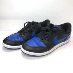 【中古】NIKE AIR JORDAN 1 LOW 85 BLACK AND ROYAL BLUE 27.5cm IB1981-004[66]