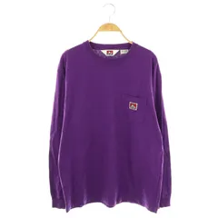 ベンデイビス BEN DAVIS Tシャツ カットソー 長袖 L 紫 パープル /AT ■OS ■GY39 ■AX