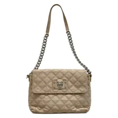 MARC JACOBS(マークジェイコブス) ショルダーバッグ - ピンクベージュ キルティング/チェーンショルダー レザー