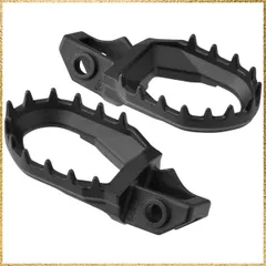 ☆彡送料無料でお届け☆彡Style:ブラック ジータレーシング(ZETA RACING) KTM/HUSQVARNA/GASGAS '17-23 MAX フットペグ ブラック 前後幅60mm アシンメトリーデザイン 排泥性重視 競技車両向け 高強度 モトクロス