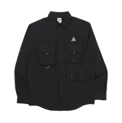 ナイキ ACG ドライフィット UV ディベステーション トレイル シャツ ブラック サミット 白