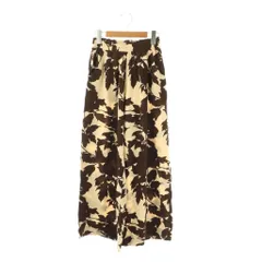 ルサナ LUSANA 25SS JOURNAL STANDARD relume取り扱い CICI PANTS パンツ ワイド 総柄 ブラウン /HK ■OS