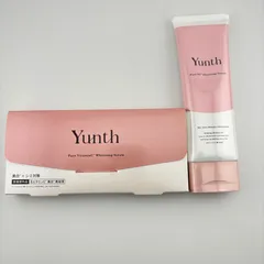 【未使用】 2点 : Yunth ユンス 薬用 ホワイトニングエッセンス PVC a 生ビタミンC 美白美容液 1ml×17包/ 生VCクレンジングクリーム  クレンジング
