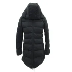 ユニクロ UNIQLO ダウンコート ミドル丈 2WAY L 黒 ブラック フード付き 211-128218 /SM14 ■GY61