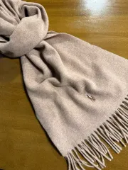 ポロ ラルフローレン 2000年代初頭 ポニー刺繍 Classic ウールマフラー ベージュ