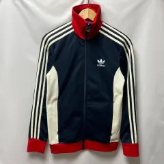 正規品/90 アディダス 新モデル ヨーロッパ ネイビー レッド トラックジャージ/ジャージ