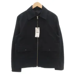 ザラ ZARA タグ付き ジップアップジャケット ブルゾン ビックポケット S 紺 ネイビー /GV