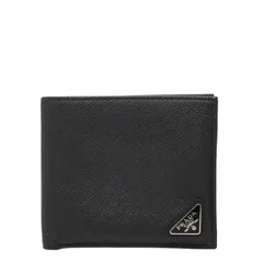 プラダ 三角ロゴプレート ブラック サフィアーノレザー レディース PRADA【1-0253567】