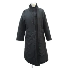 コムサデモード COMME CA DU MODE ブロンドオフ BLANC D'OEUF 中綿コート ママコート 2way M 紺 ネイビー ダッカ―付き スタンドカラー ロング丈 /YS20 ■GY61