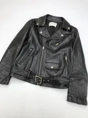 BEAUTIFUL PEOPLE ビューティフルピープル 羊革 ライダース ジャケット size150/黒 ◆■◎レディース