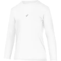 アシックス asics ジュニアミドルフィット長袖アンダーシャツ Training トレーニング インナー (2034A987)、(100)ブリリアントホワイト