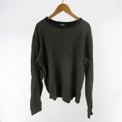 オールドネイビー OLD NAVY ロンTシャツ 長袖 サーマル チャコールグレー 袖タグ M 90’S 00’S ヴィンテージ コットン トップス