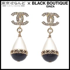 シャネル CHANEL ピアス スイング ココマーク シルバー メタル