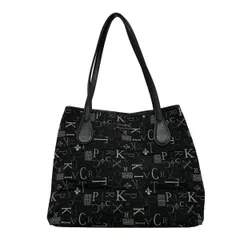 PATRICK COX(パトリックコックス) トートバッグ - 黒×カーキ レザー