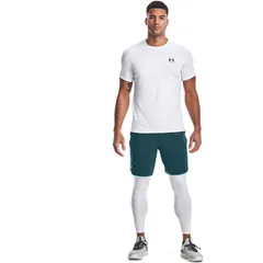UNDER ARMOUR(アンダーアーマー) UAヒートギアアーマー レギンス（トレーニング/MEN） (1361586)、(100)White