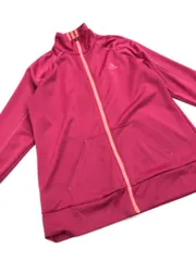 adidas アディダス ジャージ上 ストレッチ スポーツウエア トラック ジャケット sizeL/ピンク ◇■レディース