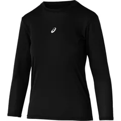 アシックス asics ジュニアミドルフィット長袖アンダーシャツ Training トレーニング インナー (2034A987)、(001)パフォーマンスブラック