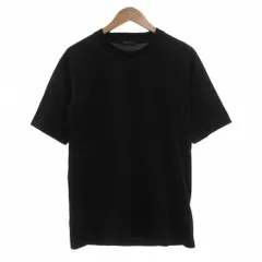 コムサイズム COMME CA ISM Tシャツ L 黒 ブラック 無地 ラウンドネック 半袖 /SX ■GY66