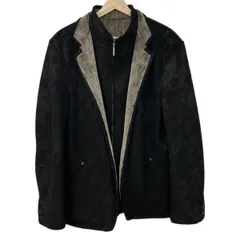 MEN'S TENORAS(メンズティノラス) ブルゾン サイズＬ L メンズ美品  - 黒×グレーベージュ 長袖/ジップアップ/冬