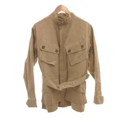 インターナショナルギャラリービームス INTERNATIONAL GALLERY BEAMS フィールドジャケット 48 ベージュ 長袖 立ち襟 ベルト付き /TZ ■GY66