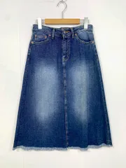 GLOBAL WORK グローバルワーク Aライン 台形 デニムスカート sizeM/青 ■■レディース