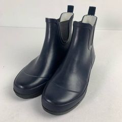 HUNTER オリジナルチェルシーグロス ショートレインブーツ 紺 UK5
