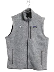 【お得なクーポン配布中!】 パタゴニア ベターセーター ベスト メンズ L 21年製 フリース セーター 前開き フルジップ アウトドア ハイネック 重ね着 裏起毛 杢灰 企業