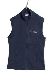【お得なクーポン配布中!】 パタゴニア ベターセーター ベスト メンズ XS 古着 15年製 フリース セーター 前開き フルジップ アウトドア ハイネック 重ね着 裏起毛 紺