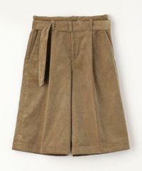 トゥモローランド ギャルリーヴィー コーデュロイ ハーフパンツ キュロット ガウチョパンツ 36 ブラウン