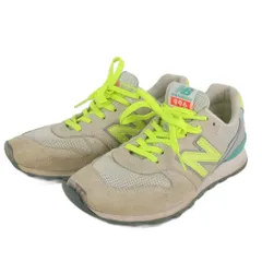 ニューバランス NEW BALANCE スニーカー ローカット 蛍光 WR996JE ベージュ 24.5cm US7.5 靴