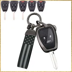 ☆彡送料無料でお届け☆彡Color:Cブラック [TECART] ジープ専用 キーケース キーカバー キーホルダー Jeep専用 ラングラー JK クライスラー チェロキー Liberty Compass などに適応 スマートキーケース レザー+アルミ合金 2