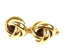 モネ　MONET　アメリカンヴィンテージ　ノット　デザイン　イヤリング　ゴールドカラー　送料無料