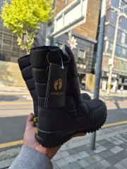 (新品)ブラック レディース ファーブーツ 235mm