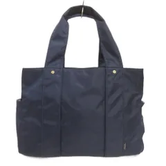 アフタヌーンティー Afternoon Tea トートバッグ 横型 紺 ネイビー