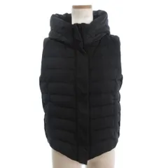 ダブルスタンダードクロージング ダブスタ DOUBLE STANDARD CLOTHING ダウンベスト フルジップ フード 黒 ブラック 36 ■FFのサムネイル