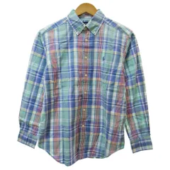 ポロ ラルフローレン POLO RALPH LAUREN 美品 ボタンダウン BD チェックシャツ 長袖 150 マルチカラー 1118