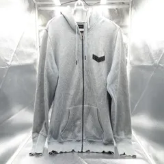 DIESEL ディーゼル トレードマーク フルジップ パーカー フード付 メンズ Mサイズ 裏起毛