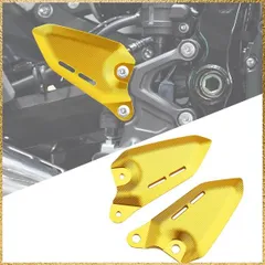 ☆彡送料無料でお届け☆彡Color:ゴールド BYEMTTY アルミ ヒールプレートガード 1ペア に適合するカワサキZ900RS Z900RS CAFE 2018 2019 2020 2021 2022 2023 2024 2025 (ゴールド)